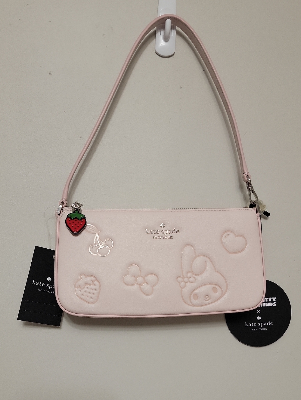 Kate Spade KSNY York Puffy My Melody Convertible Wristlet Bag KN817